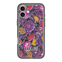 スリムプロテクションプレミアムケース with MagSafe［ ANNA SUI - ガーデンフワラー - マゼンタ ］