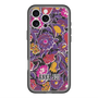 スリムプロテクションプレミアムケース with MagSafe［ ANNA SUI - ガーデンフワラー - マゼンタ ］