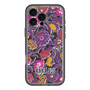 スリムプロテクションプレミアムケース with MagSafe［ ANNA SUI - ガーデンフワラー - マゼンタ ］
