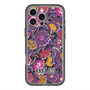 スリムプロテクションプレミアムケース with MagSafe［ ANNA SUI - ガーデンフワラー - マゼンタ ］