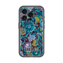 スリムプロテクションプレミアムケース with MagSafe［ ANNA SUI - ガーデンフワラー - シアン ］