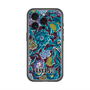 スリムプロテクションプレミアムケース with MagSafe［ ANNA SUI - ガーデンフワラー - シアン ］