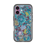 スリムプロテクションプレミアムケース with MagSafe［ ANNA SUI - ガーデンフワラー - シアン ］