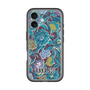 スリムプロテクションプレミアムケース with MagSafe［ ANNA SUI - ガーデンフワラー - シアン ］