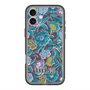 スリムプロテクションプレミアムケース with MagSafe［ ANNA SUI - ガーデンフワラー - シアン ］