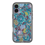 スリムプロテクションプレミアムケース with MagSafe［ ANNA SUI - ガーデンフワラー - シアン ］