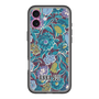 スリムプロテクションプレミアムケース with MagSafe［ ANNA SUI - ガーデンフワラー - シアン ］