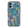 スリムプロテクションプレミアムケース with MagSafe［ ANNA SUI - ガーデンフワラー - シアン ］