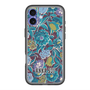 スリムプロテクションプレミアムケース with MagSafe［ ANNA SUI - ガーデンフワラー - シアン ］