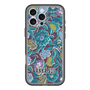 スリムプロテクションプレミアムケース with MagSafe［ ANNA SUI - ガーデンフワラー - シアン ］