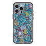 スリムプロテクションプレミアムケース with MagSafe［ ANNA SUI - ガーデンフワラー - シアン ］