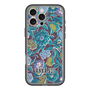 スリムプロテクションプレミアムケース with MagSafe［ ANNA SUI - ガーデンフワラー - シアン ］
