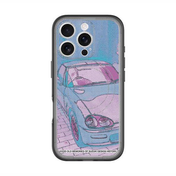 スリムプロテクションプレミアムケース with MagSafe［ CAPPUCCINO Halftone - Purple ］
