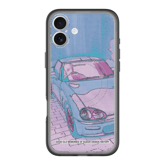 スリムプロテクションプレミアムケース with MagSafe［ CAPPUCCINO Halftone - Purple ］