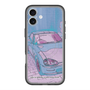 スリムプロテクションプレミアムケース with MagSafe［ CAPPUCCINO Halftone - Purple ］