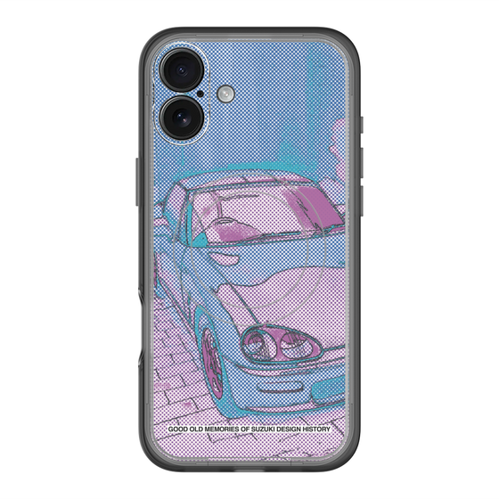 スリムプロテクションプレミアムケース with MagSafe［ CAPPUCCINO Halftone - Purple ］