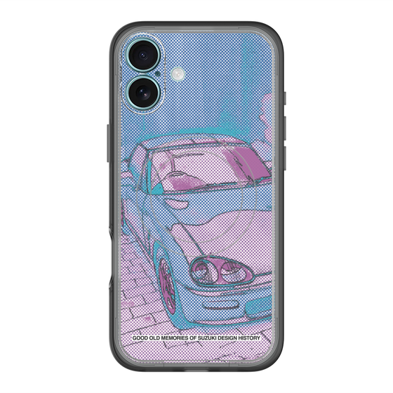 スリムプロテクションプレミアムケース with MagSafe［ CAPPUCCINO Halftone - Purple ］