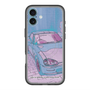スリムプロテクションプレミアムケース with MagSafe［ CAPPUCCINO Halftone - Purple ］
