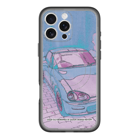 スリムプロテクションプレミアムケース with MagSafe［ CAPPUCCINO Halftone - Purple ］