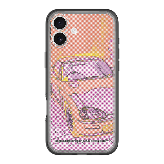 スリムプロテクションプレミアムケース with MagSafe［ CAPPUCCINO Halftone - Orange ］