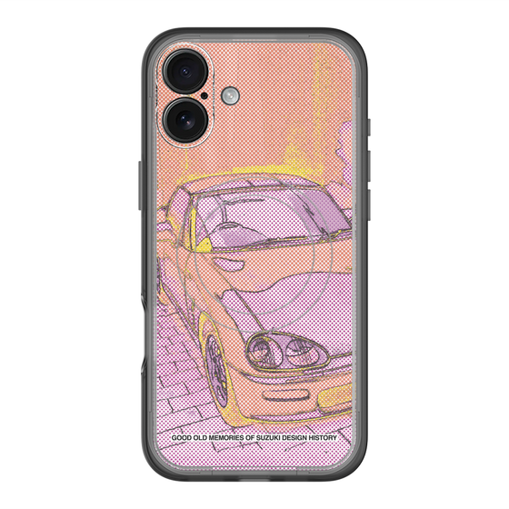 スリムプロテクションプレミアムケース with MagSafe［ CAPPUCCINO Halftone - Orange ］
