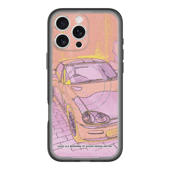 スリムプロテクションプレミアムケース with MagSafe［ CAPPUCCINO Halftone - Orange ］