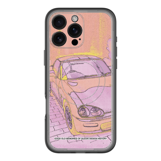 スリムプロテクションプレミアムケース with MagSafe［ CAPPUCCINO Halftone - Orange ］