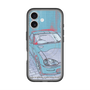 スリムプロテクションプレミアムケース with MagSafe［ CAPPUCCINO Halftone - Blue ］