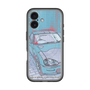 スリムプロテクションプレミアムケース with MagSafe［ CAPPUCCINO Halftone - Blue ］