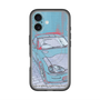 スリムプロテクションプレミアムケース with MagSafe［ CAPPUCCINO Halftone - Blue ］