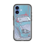 スリムプロテクションプレミアムケース with MagSafe［ CAPPUCCINO Halftone - Blue ］
