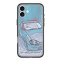 スリムプロテクションプレミアムケース with MagSafe［ CAPPUCCINO Halftone - Blue ］