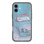 スリムプロテクションプレミアムケース with MagSafe［ CAPPUCCINO Halftone - Blue ］