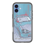 スリムプロテクションプレミアムケース with MagSafe［ CAPPUCCINO Halftone - Blue ］