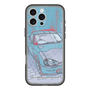 スリムプロテクションプレミアムケース with MagSafe［ CAPPUCCINO Halftone - Blue ］