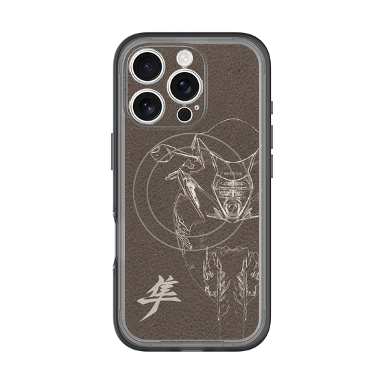 スリムプロテクションプレミアムケース with MagSafe［ Hayabusa Front ］