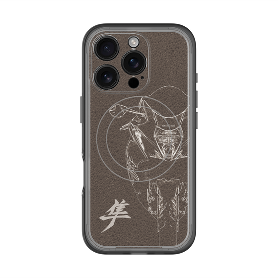 スリムプロテクションプレミアムケース with MagSafe［ Hayabusa Front ］