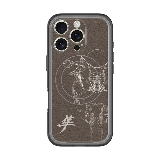 スリムプロテクションプレミアムケース with MagSafe［ Hayabusa Front ］