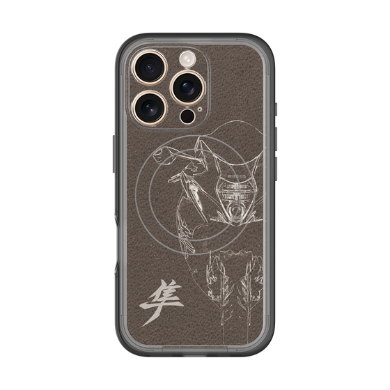 スリムプロテクションプレミアムケース with MagSafe［ Hayabusa Front ］