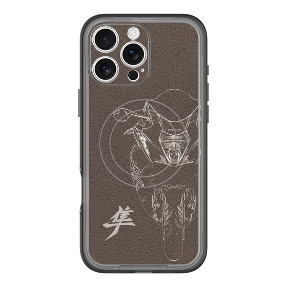 スリムプロテクションプレミアムケース with MagSafe［ Hayabusa Front ］