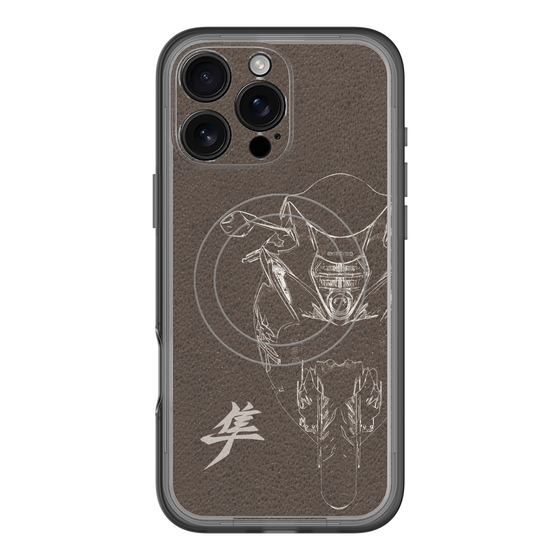 スリムプロテクションプレミアムケース with MagSafe［ Hayabusa Front ］
