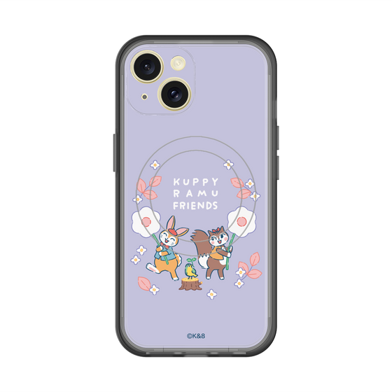 スリムプロテクションプレミアムケース with MagSafe［ クピラムフレンズ - フラワー ］