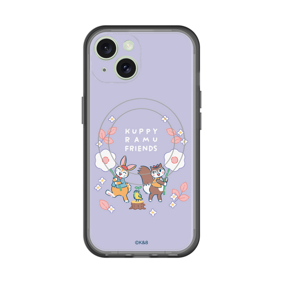 スリムプロテクションプレミアムケース with MagSafe［ クピラムフレンズ - フラワー ］