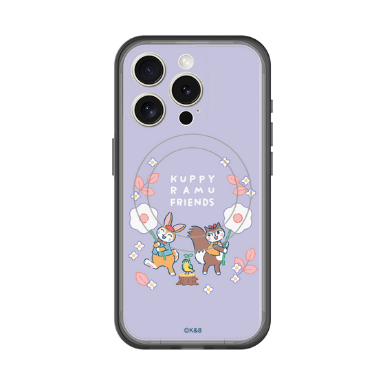 スリムプロテクションプレミアムケース with MagSafe［ クピラムフレンズ - フラワー ］