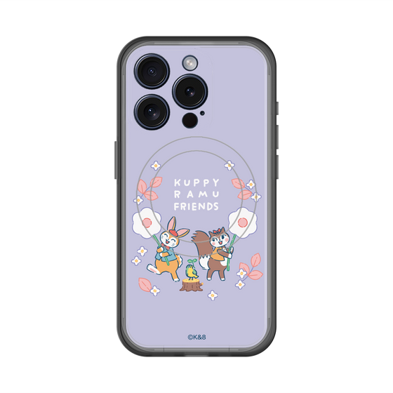 スリムプロテクションプレミアムケース with MagSafe［ クピラムフレンズ - フラワー ］