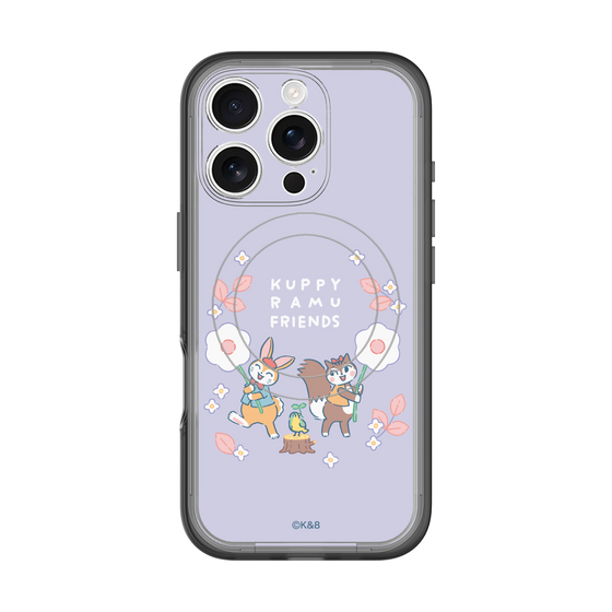 スリムプロテクションプレミアムケース with MagSafe［ クピラムフレンズ - フラワー ］