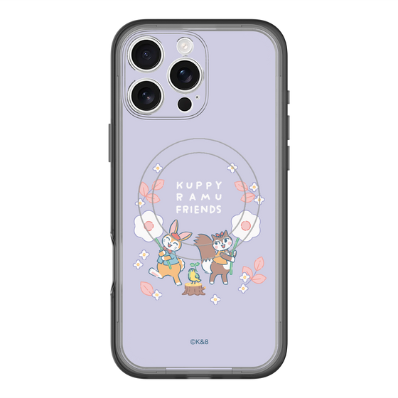 スリムプロテクションプレミアムケース with MagSafe［ クピラムフレンズ - フラワー ］