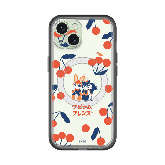 スリムプロテクションプレミアムケース with MagSafe［ クピラムフレンズ - チェリー ］