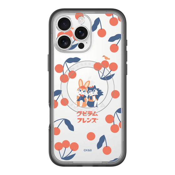 スリムプロテクションプレミアムケース with MagSafe［ クピラムフレンズ - チェリー ］