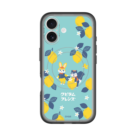 スリムプロテクションプレミアムケース with MagSafe［ クピラムフレンズ - レモン ］